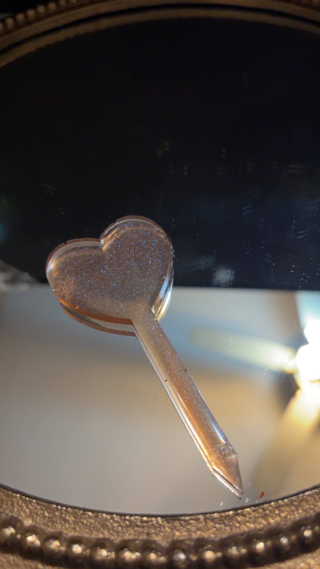 heart shaped plant marker