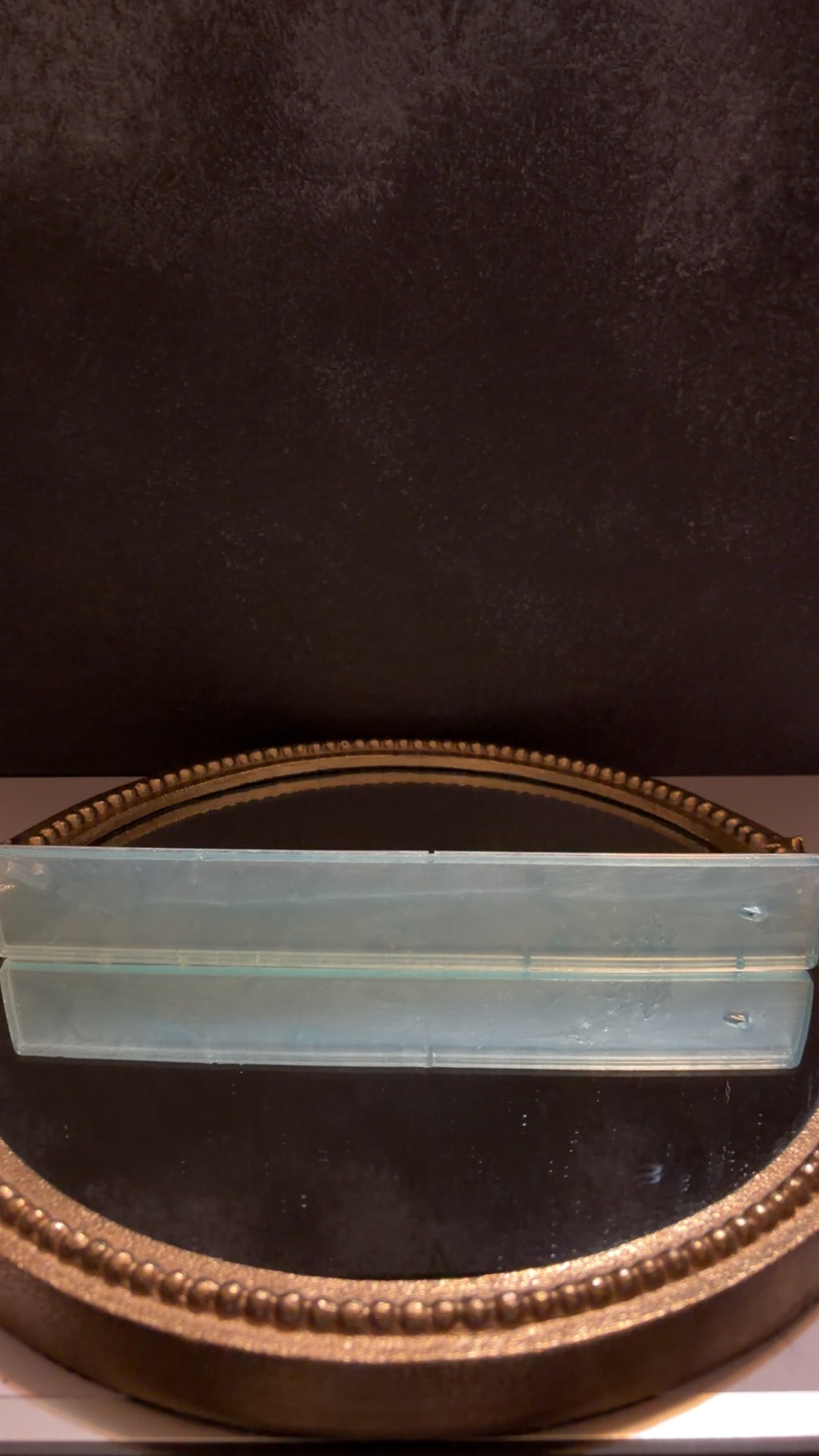 blue and orange incense burner