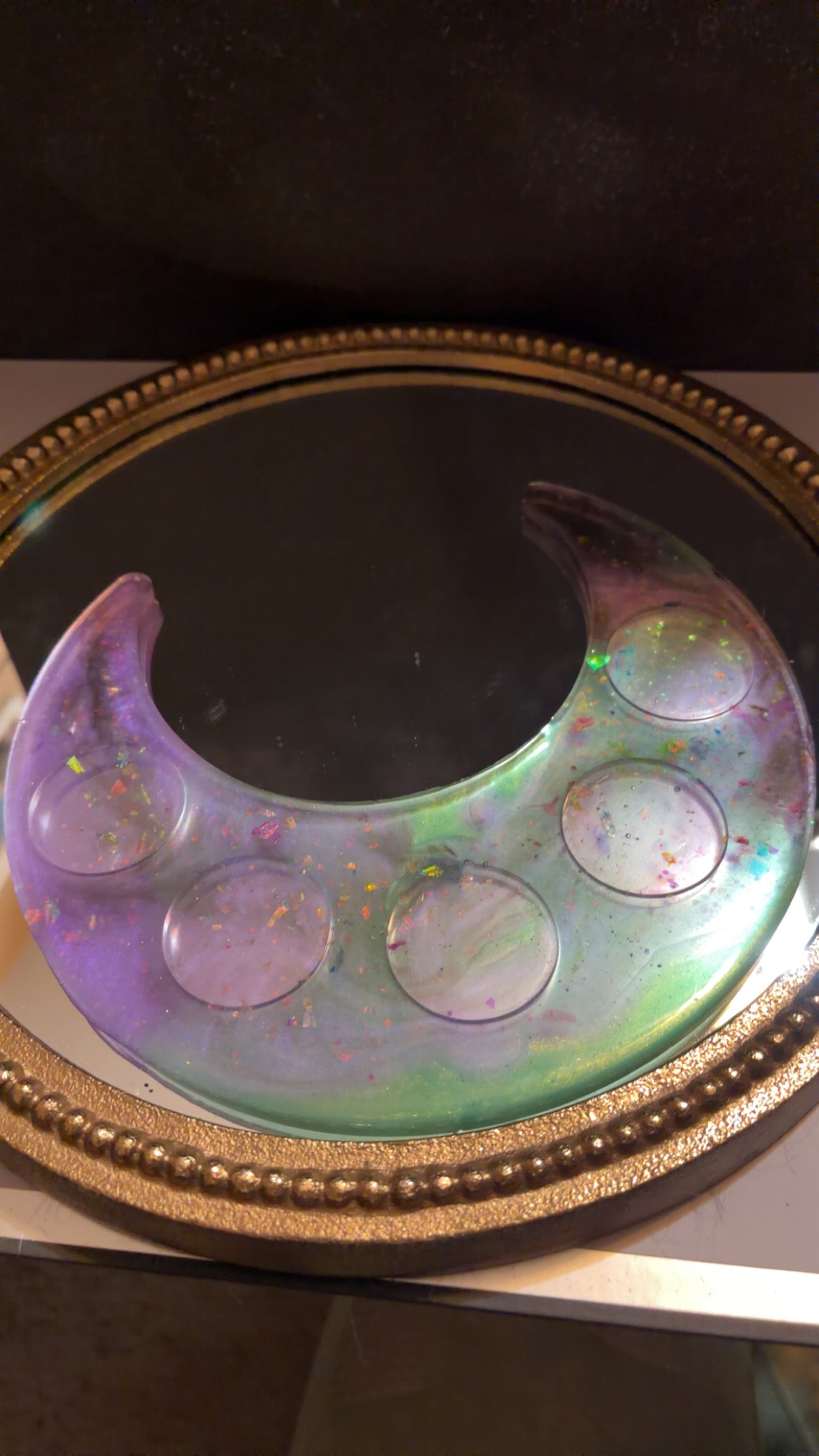 beetlejuice styled candle holder