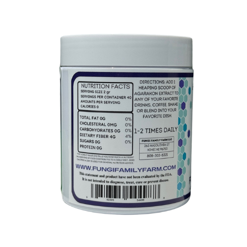 Agarakon mushroom Powder Extract – Fomitopsis officinalis (2,000 mg)