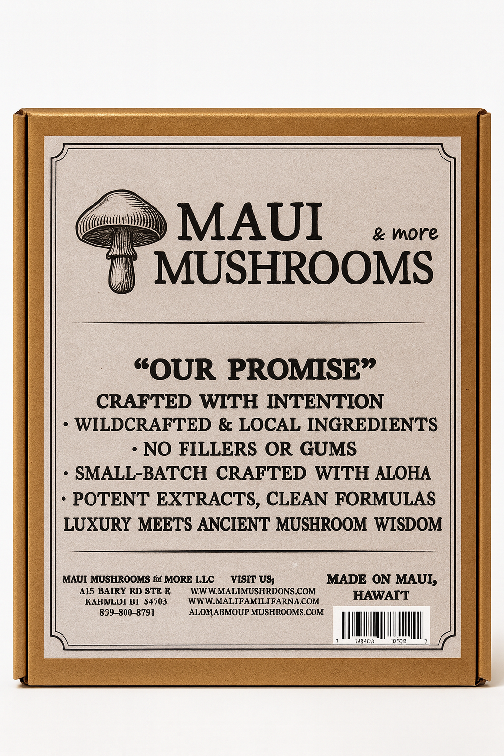 Ultimate Mushroom Wellness Gift Set – Superfood Drinks, Tremella Glow Serum, and Tremella & Tallow Balm | Handcrafted on Maui