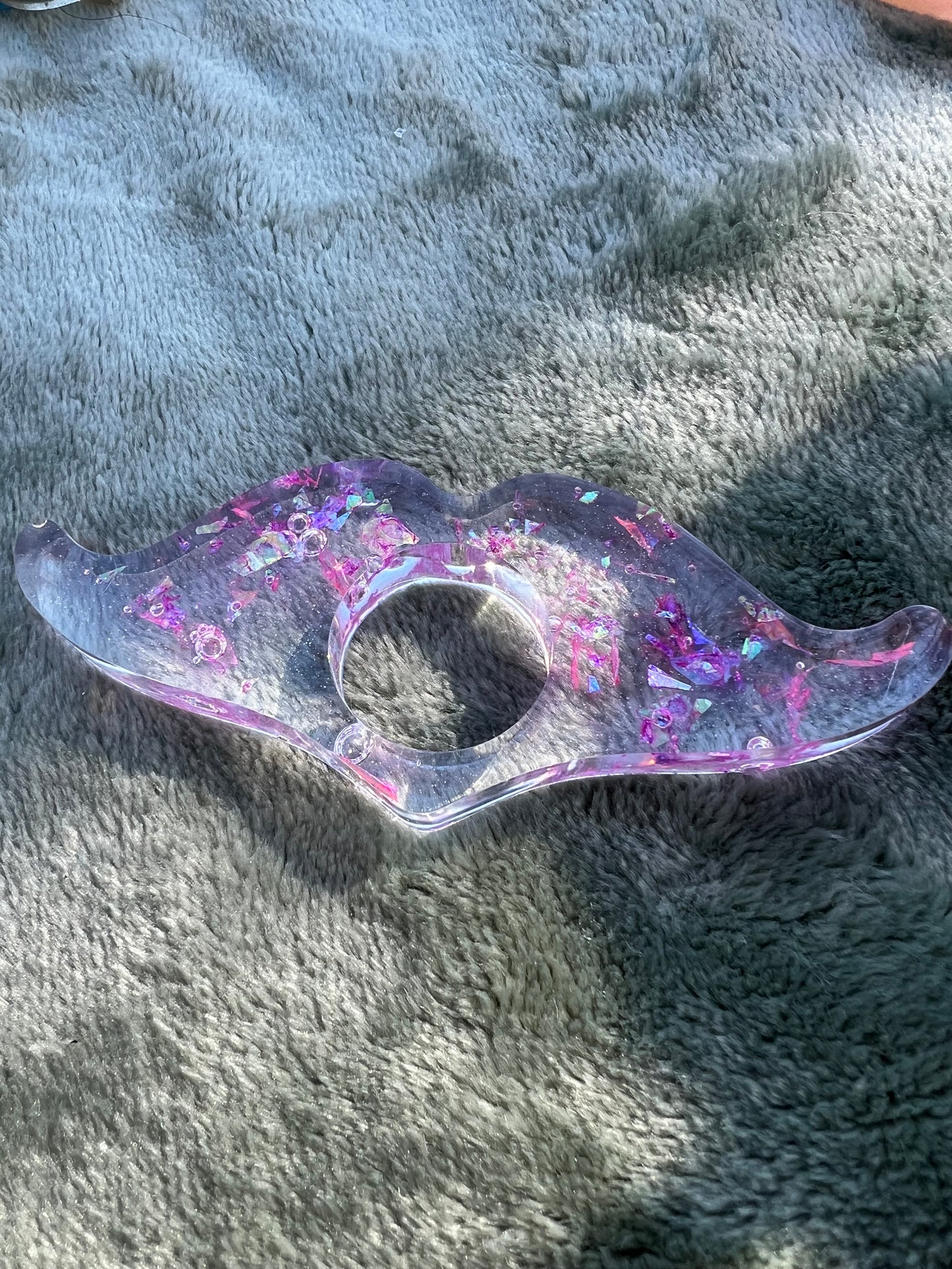 pink glitter page holder