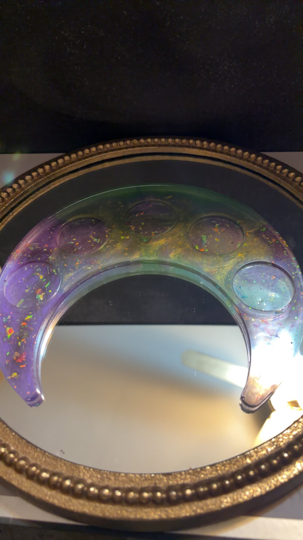 beetlejuice styled candle holder