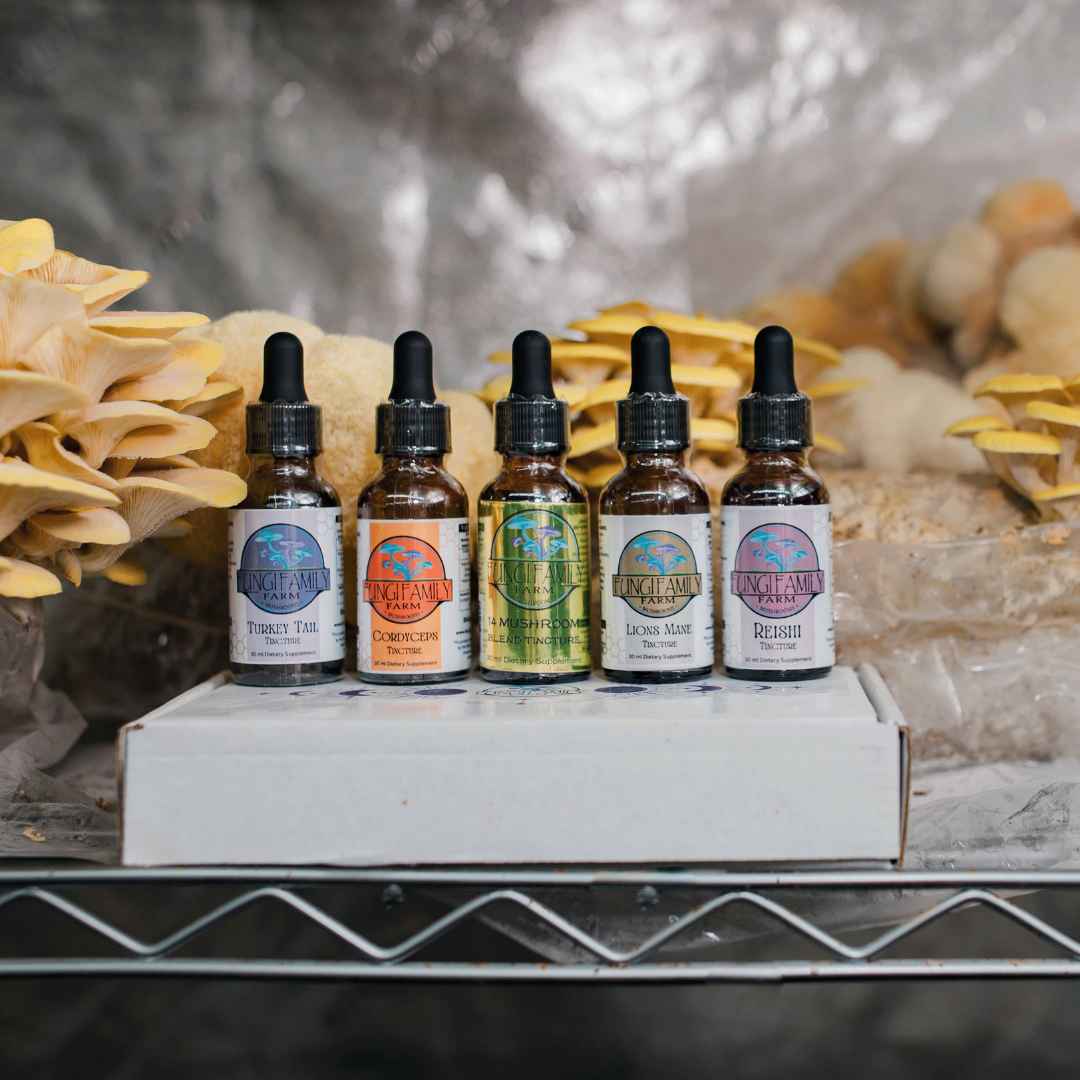 5 Tincture Box Set – Complete Daily Mushroom Wellness System