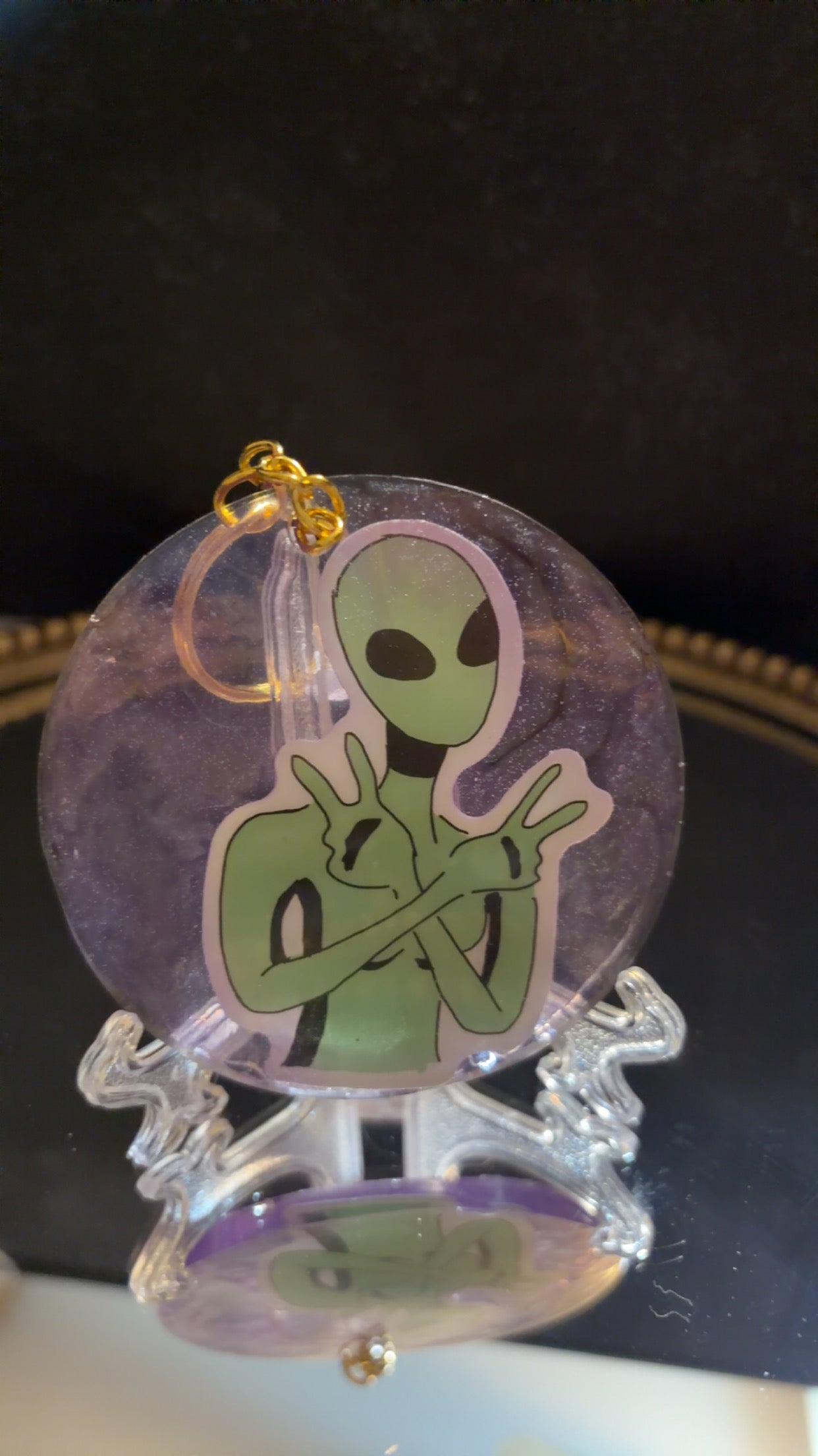 alien keychain