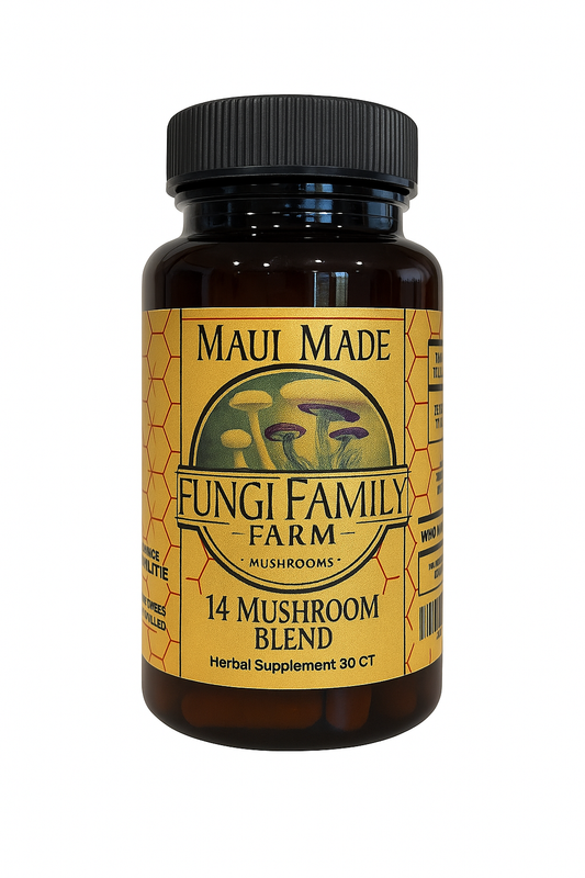 14 Mushroom Blend Capsules – Full-Spectrum Functional Mushroom Support