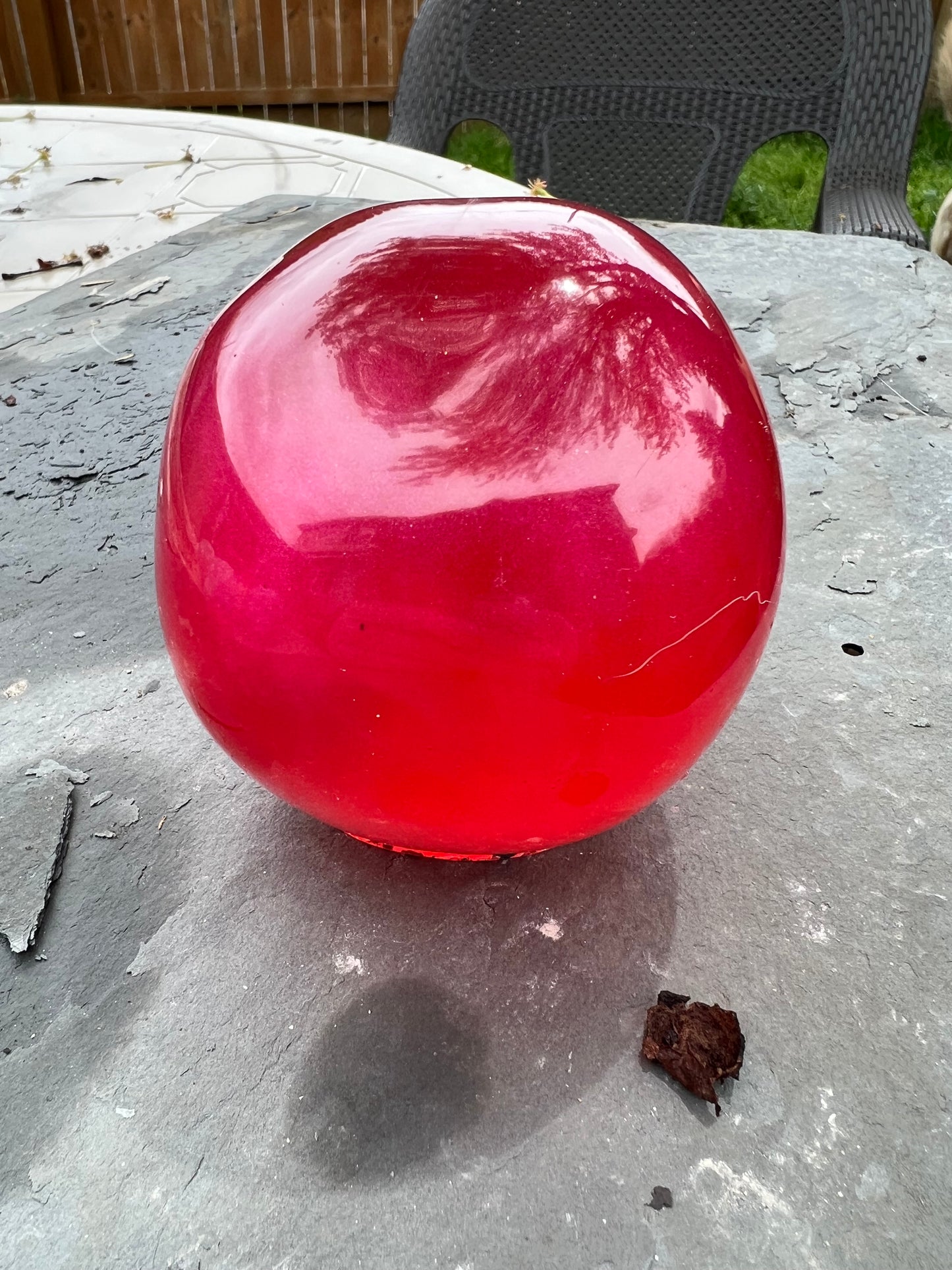 epoxy resin red skull