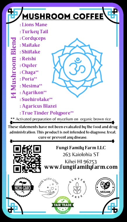 Mushroom Chai – Functional Chai Tea Infused with 14 Medicinal Mushrooms