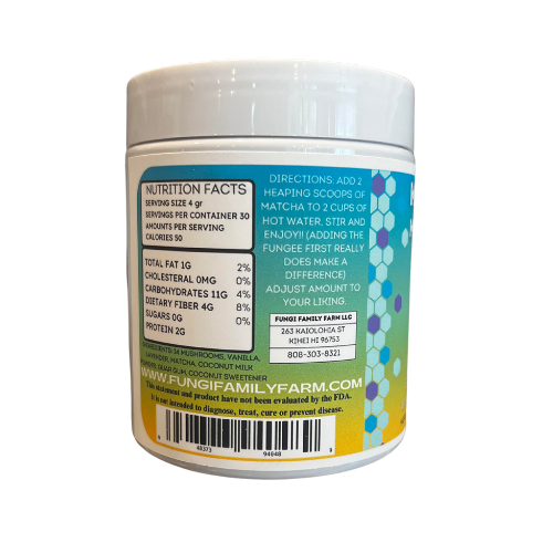 Mushroom Vanilla Lavender Matcha Latte