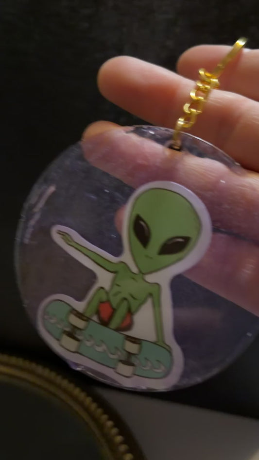 alien keychain
