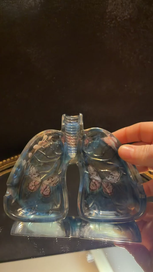 butterfly and flower ashtray