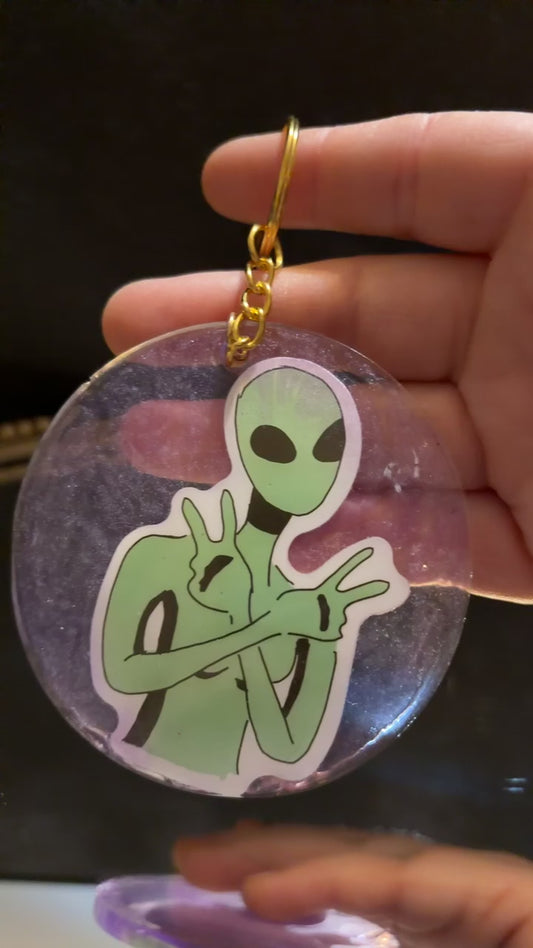 alien keychain