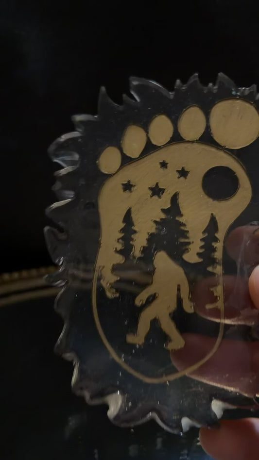 black and clear big foot